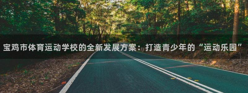 vsport体育在线官网：宝鸡市体育运动学校的全新发展方案：打造青少年的“运动乐园”