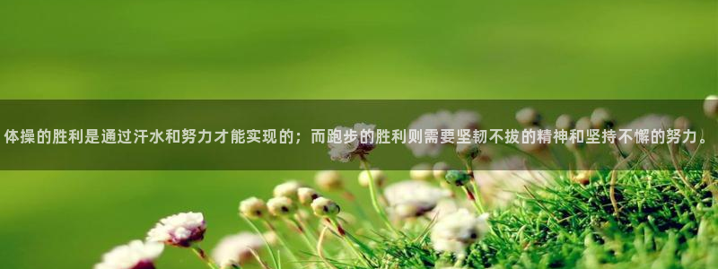 vsport体育：体操的胜利是通过汗水和努力才能实现的；而跑步的胜利则需要坚韧不拔的精神和坚持不懈的努力。
